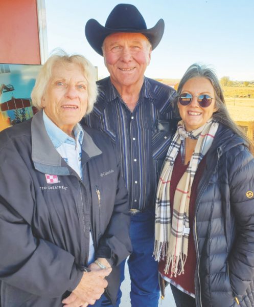 Pam and Fred Bruce, founder of the HIS horsemanship program, with Diana Fish, development director.